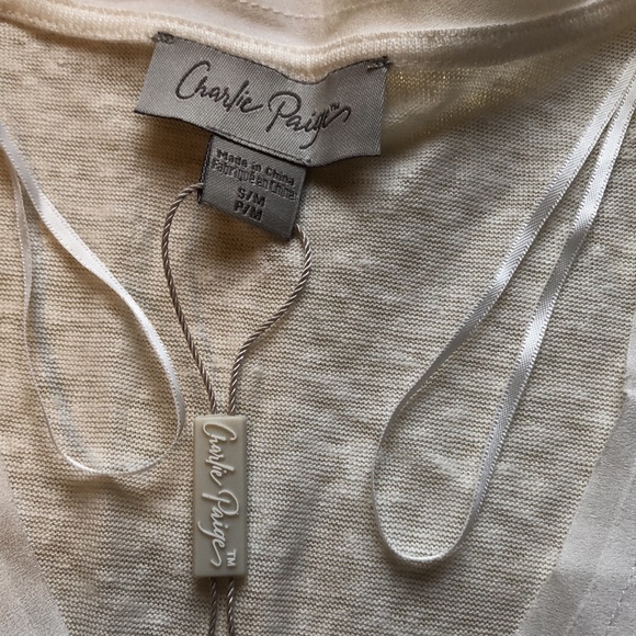 NWT Charlie Paige white t shirt small/medium - Picture 3 of 5